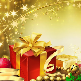 Reiki a los regalos y tarjetas de Navidad